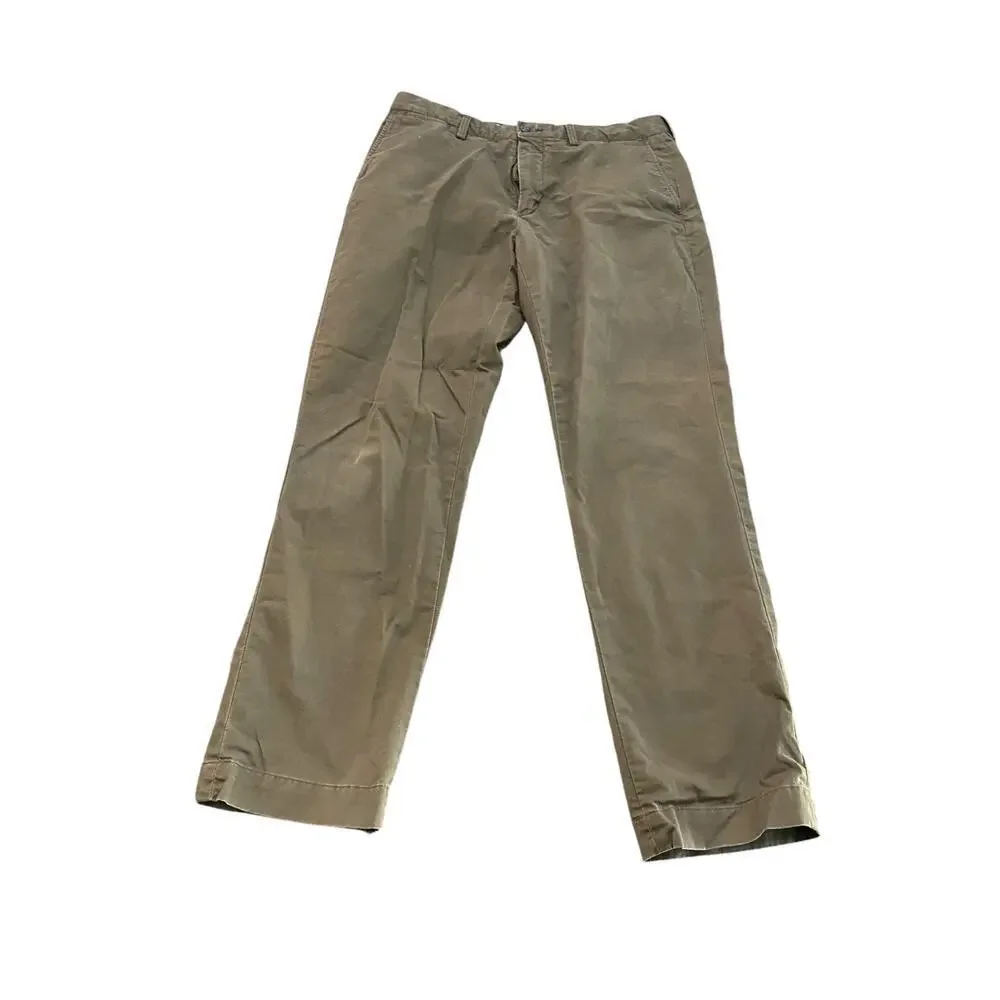 Polo Ralph Lauren Brown Flat Front Classic Fit Chino Pant Size 36x32